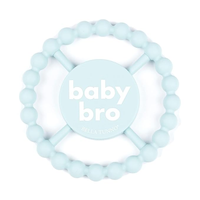 Baby Teether by Bella Tunno, Silicone Teethers for Babies 3-6 Months, 6-12 Months, Toys, Pacifier, Teething Relief, Boys, Girls, Baby Bro