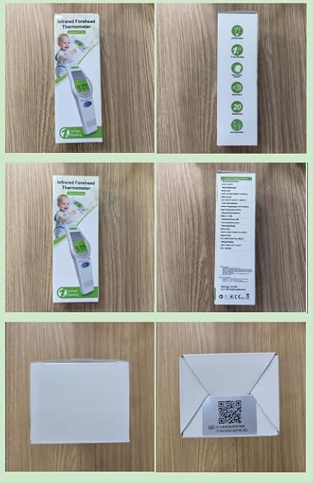 MugeTree No-Touch Forehead Thermometer for Adults and Kids Digital Baby Thermometer 2 in 1 Forehead & Object Thermometer Fever Alarm & Silent Mode Baby Essentials Non Contact
