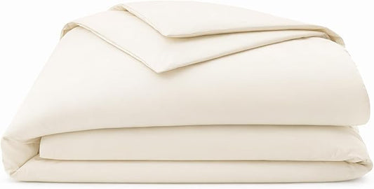 OrganicTextiles Sateen Fitted Sheets for Newborn Baby Cradle with Organic Cotton, Ivory, 350 Thread Count, Playard Crib Size
