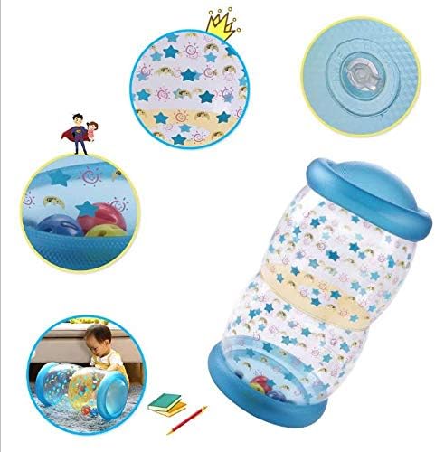Fidget Toys Baby Crawling Fitness Toys Exercise Your Baby's Hearing and Touch Exercise Your Baby's Muscles and Coordination Baby Toys for 6 Months 1 2 3 Year olds (Blue)