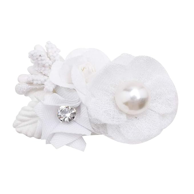 Flower Hair Clips Set for Baby Girl Lightweight Floral Hair Bow Accessories with Boutique Fully Lined Alligator Clip for Toddler Teens Gifts (AF)