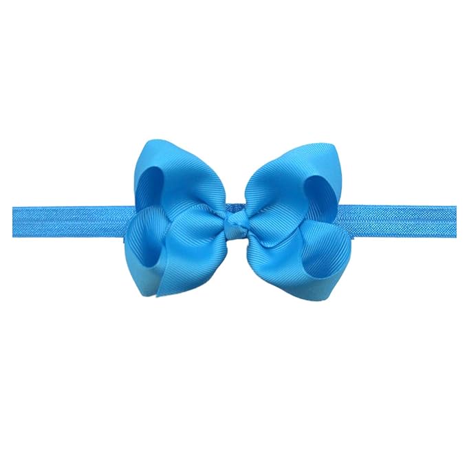 CÉLLOT Baby Girls Headbands Grosgrain Ribbon 4.5" Hair Bows Headband Big Bow Hair Bands for Toddler Pack of 30