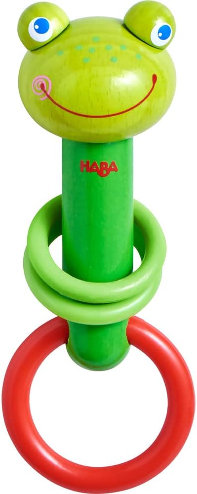 HABA 305923 Sound Frog, Sound Toy from 6 Months, Made in Germany, Green