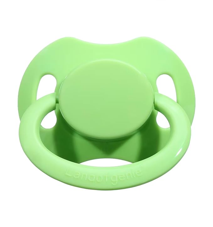 Landofgenie Adult Size Large Shield Pacifiers Bone Shaped Cutie Pacifier Green