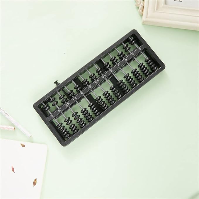 1 Piece Abacus 13 Digits, Abacus Chinese Vintage, Abacus Wooden, for Arithmetic Mathematic Education