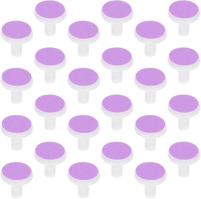 DOITOOL 24Pcs Baby Electric Nail File Replacement Pads Safe Sandpaper Grinding Heads for Infant Toddler Nail Trimmer Easy to Install