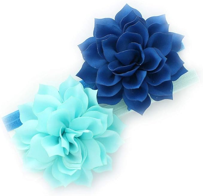 My Lello Petal Flower Headbands Baby - Girls - Toddler Stretchy Elastic Pair