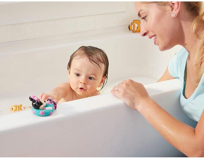 The First Years Disney Minnie Mouse Squirties Baby Bath Toys - Squishy Toddler Toys for Bath, Pool, and Everyday - 3 Count