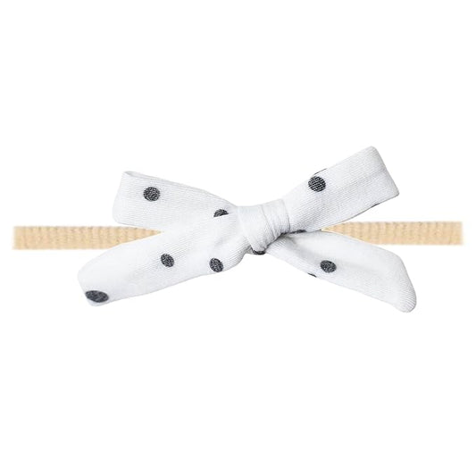 Copper Pearl Ribbon Baby Bow Willow