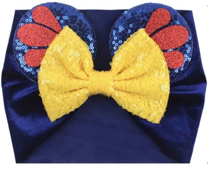 CLGIFT Minnie Ears Baby/Toddler Headband with 3D Snow White Design