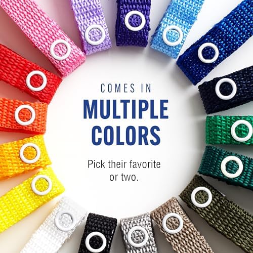 Baby Buddy Secure-A-Toy, Safety Strap Secures Toys, Teether, Pacifiers to Strollers, Highchairs, Car Seats, Adjustable Length Keep Toys Sanitary, Registry Must Haves, Purple-Lilac-Pink-Gray, 4 Count