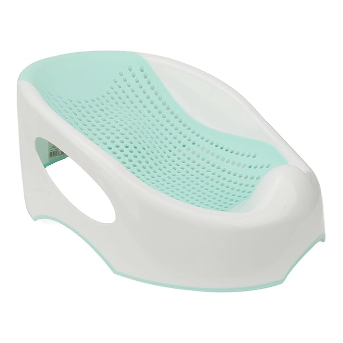 Baby Bath Support, Portable Foldable Slipless Bath Tub Support Lying Bathing Mat, with Slipless Pad Bath Net, for Newborn Infant (Green)