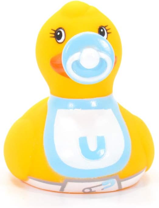 It's A Boy (Mini) Rubber Duck Bath Toy by Bud Duck | Elegant Packaging | Collectable | Welcome to Our World!