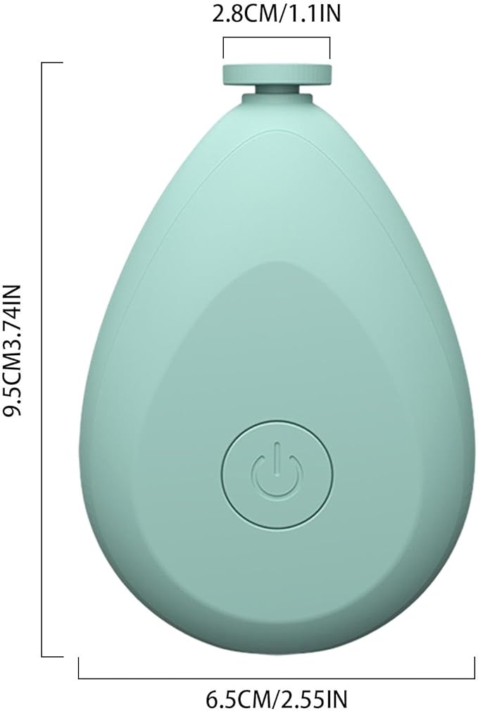 Baby Electric Nail Grinder - Battery Operated Portable Baby Nail Trimmer Electric, Quite Newborns Nail File | Toddler Nail Clipper, Baby Nail Clippers with 4 Grinding Heads for Toes and Fingernails