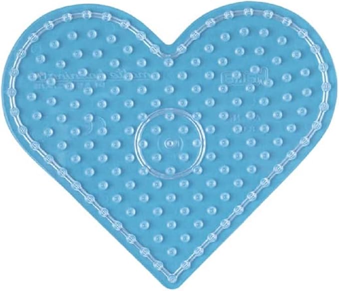 Hama - Blister Pack of 2 Plates: Heart and Star for Ironing Beads Size Maxi - Creative Activities 8105 Transparent