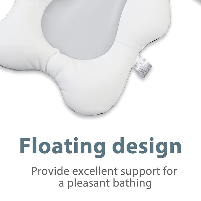 Baby Bath Tub Pad, Adjust Strap Soft Floating Tub Pillow Sink Bath Cushion, Give Baby Extra Support and Comfort While Bathing (1)