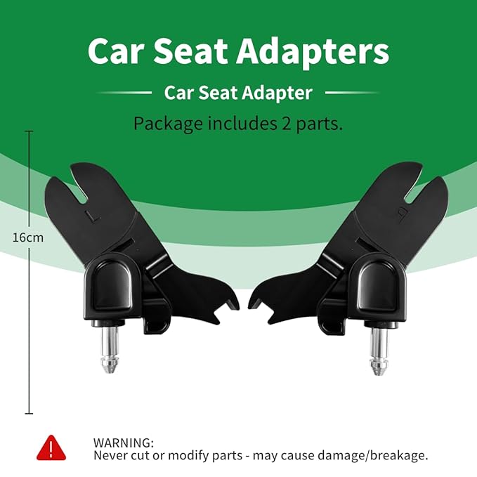 Car Seat Adapter for Summit X3 Stroller (Single Seat) - NOT Compatible with Double, Fits City Go 2/Air Infant Car Seats, Travel System Converter for Easy Stroller Integration, Quick-Release Design