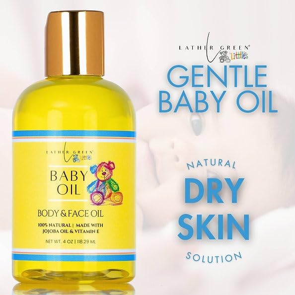 Gentle Embrace Baby Oil - Hydrating & Soothing for Sensitive Skin, 4 oz