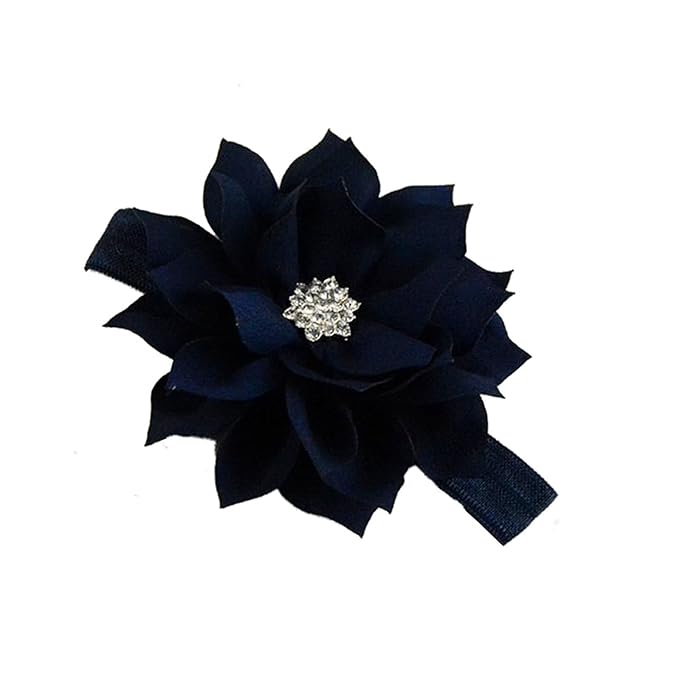 Girl Baby Flower Headbands Rhinestone Flower Princess.(FD83-Multicolor)