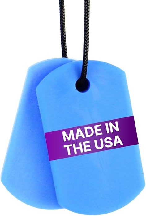 ARK Chew Tags, Chew Necklaces for Sensory Kids and Adults, Oral Fidget for Autism, ADHD, SPD, Anxiety, Medical-Grade Sensory Necklace
