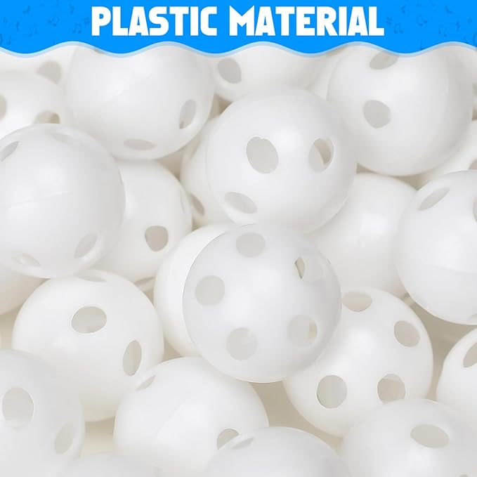 BESPORTBLE 50 Pcs Rattle Balls Inserts for Crochet Toys: Rattles and Plush Rings Repair Noise Maker for Animal Puppy Doll Pet, 2.8cm