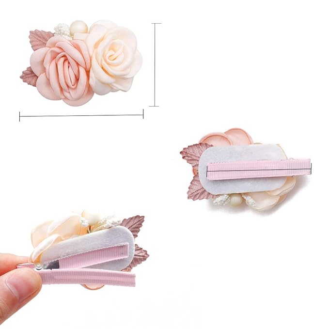 Flower Hair Clip BFNAAgirl Baby Girl Hair Bows Exquisite Hair Accessories Alligator Clips for Infants Toddlers Teen Kids Gift 3pcs/set