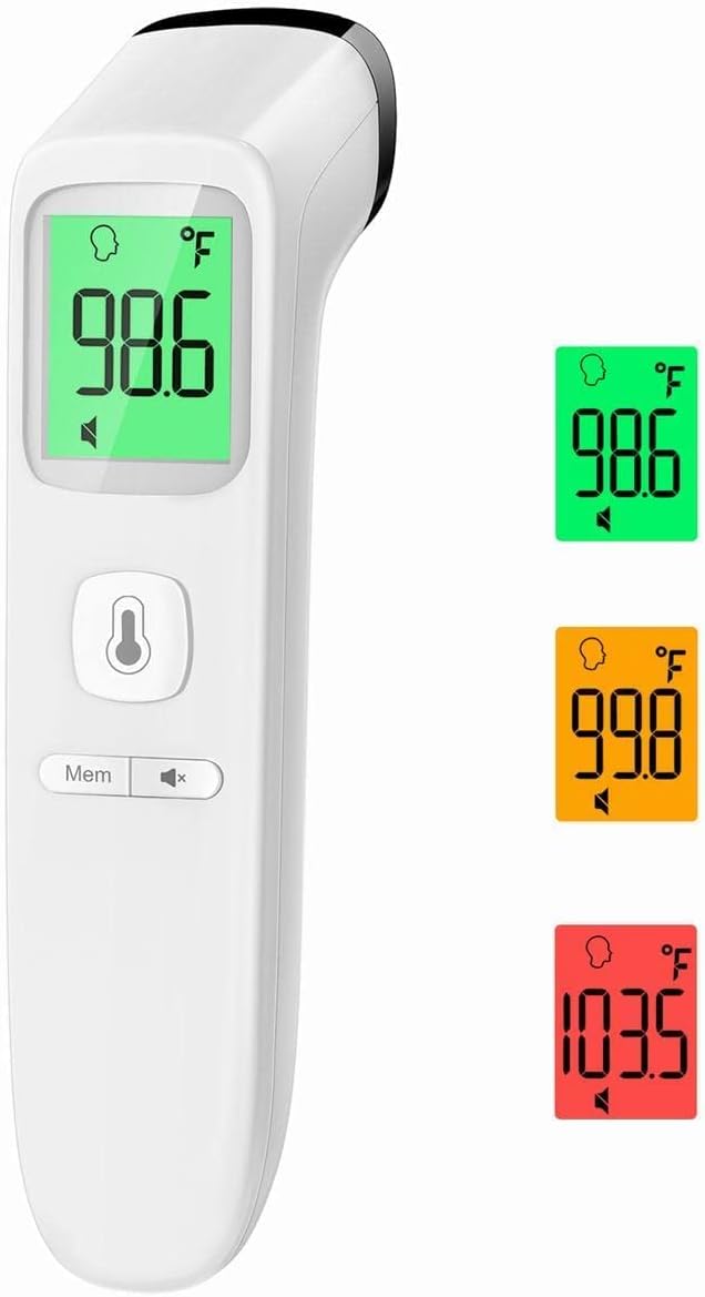 No-Touch Thermometer LCD White + LED White