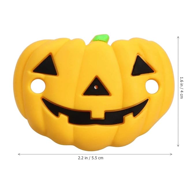 BinaryABC Halloween Pumpkin Baby Pacifier,Halloween Silicone Baby Nipple,Halloween Party Favors Gifts,2Pcs