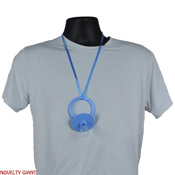 Giant Jumbo Baby Pacifier Novelty Costume Accessory (Blue)
