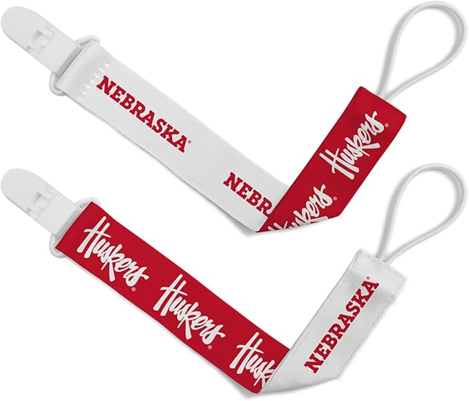BabyFanatic Officially Licensed Unisex Pacifier Clip 2-Pack - NFL