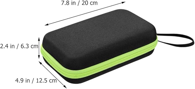EXCEART Storage Bag Eva Hard Case Shockproof Protective Carrying Case with Lanyard for Non-Contact 7.87X4.92X2.48 Inches