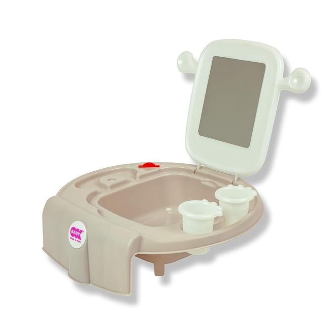 OKBABY Space Children's Wash Basin Helps Your Child Experience Hygiene with Fun - Dimensions 39 x 13 x 40 cm - Grey