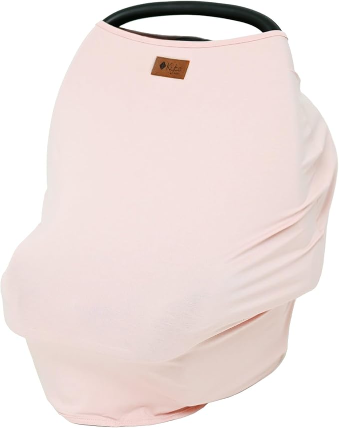 KYTE BABY Unisex Rayon Made from Bamboo Car Seat Cover, Blush