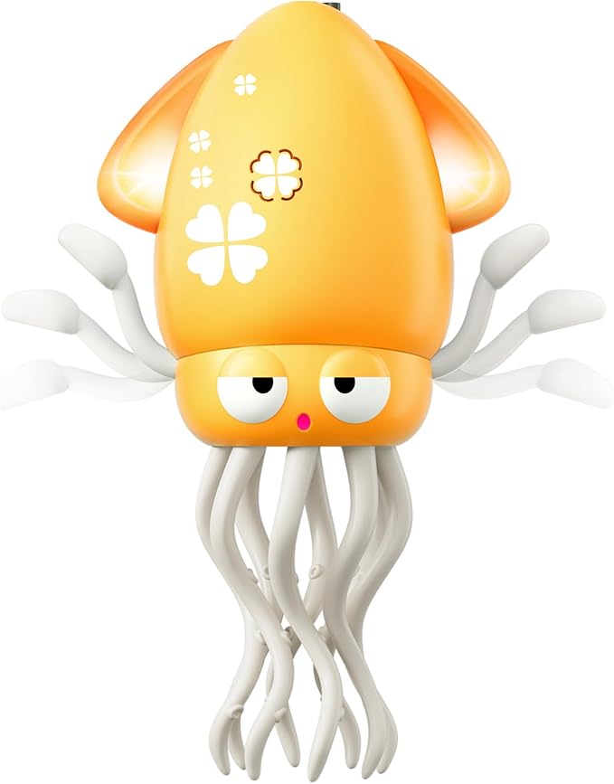 MACALOCA Dancing Squid Baby Toy, Dancing Octopus Tummy Time Toys for Toddlers, Infant Crawling Walking Baby Toys with Music & Light for 3-6 6-12 12-18 Kids Boys 1st Baby Birthday Gifts