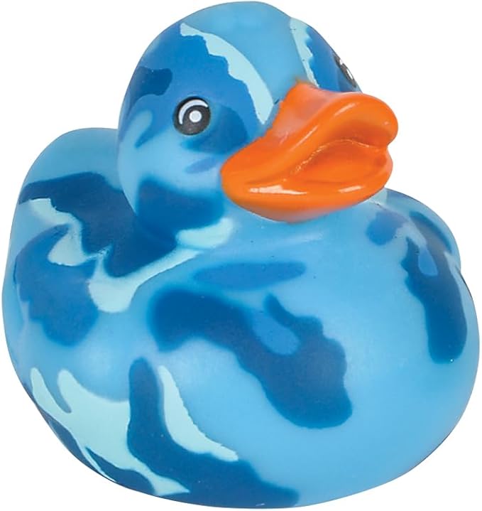 24-Pack Camo Rubber Ducks: Fun Unique Military-Inspired Bath Toys for SUV Ducking or Play - 2 inches