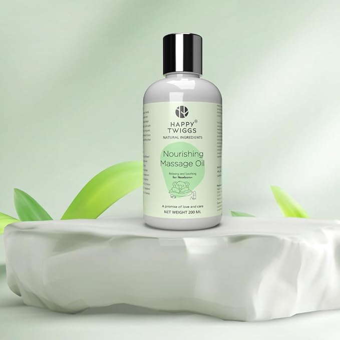 Organic Massage Oil for Newborn, Kids, Toddlers, Adults with Sensitive Skin - Coconut, Sunflower & Rosehip, Fragrance-Free, Hydrating, Non Greasy, Vitamin E Infused - Hypoallergenic & Cruelty-Free