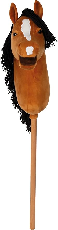 small foot Hobby Horse brown ‘Melodie’, removable stick & mane, incl. halter, bridle & lead, for ages 3+ years, 12715