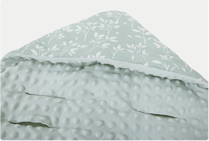 HOUSBAY Baby Blanket Newborn Blanket with Hooded Windproof Go Outside Warm Portable Swaddle Wrap in Basket Baby Safety Seats (Light Green)