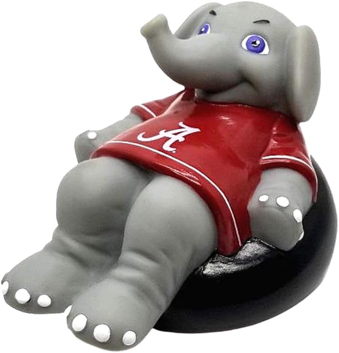 Alabama Crimson Tide (Big Al) Collegiate Bathtub Toys - Officially Licensed NCAA Team Mascots, Authentic Sports Memorabilia, Novelty Rubber Ducks (University of Alabama)