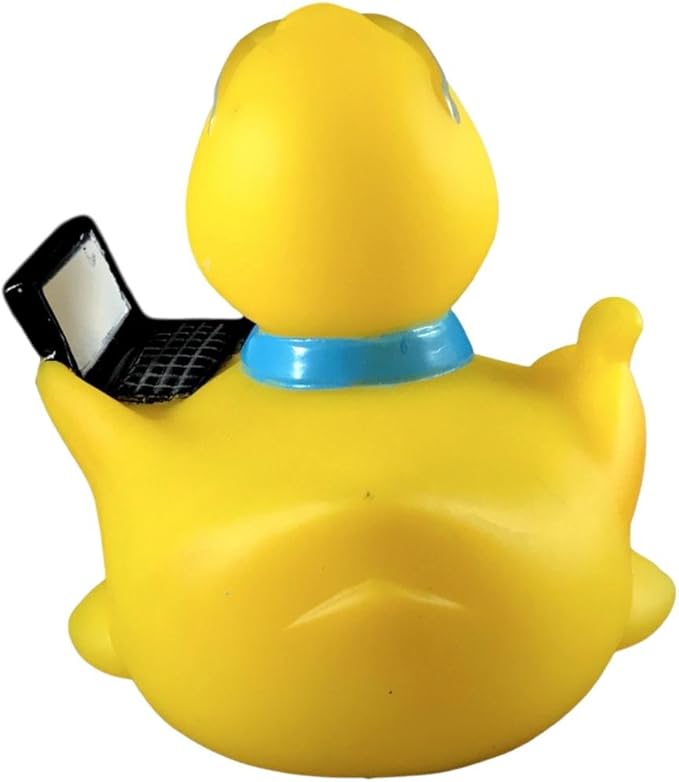 3" Rubber Duck [Sealed Hole, Floats Upright] - Baby Safe Bathtub Bathing Toy - Office Rubber Duck