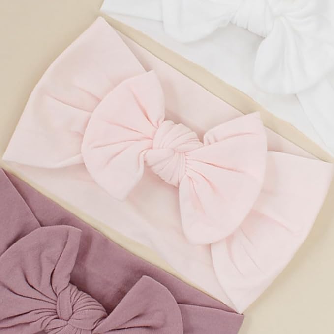 Toptim Baby Headbands Turban Knotted, Girl's Hairbands for Newborn, Toddler and Children's (28 Pack)