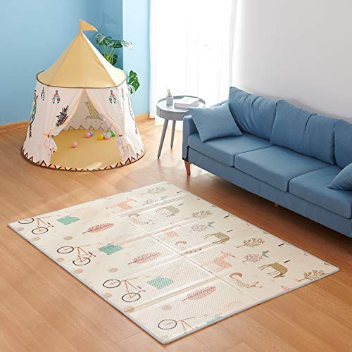 Gupamiga Baby Playpen Kids Activity Centre Safety Play Yard Home Indoor Outdoor New Pen (Macarons Classic Set 14 Panel) Baby Folding Mat