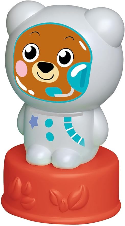 Clementoni- Sensory Rocket: Soft Building Blocks for Babies, Stacking Toy with Cute Astronaut Figure, Early Development & Activity Toy (6+ Months)