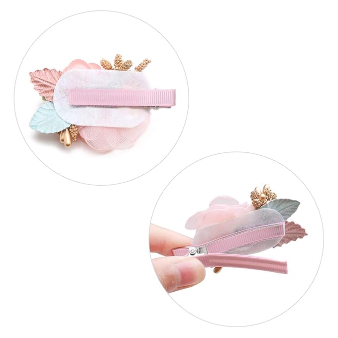 Flower Hair Clip BFNAAgirl Baby Girl Hair Bows Exquisite Hair Accessories Alligator Clips for Infants Toddlers Teen Kids Gift 3pcs/set
