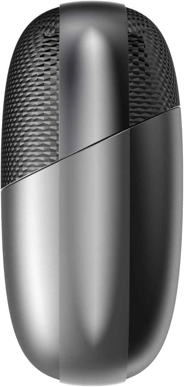 YFLife Electric Nail Clipper Integrated Cutting and Grinding, with Led Light, 2 Speed, Quiet and Portable Baby Nail Trimmer for Autism Kids Adult Seniors (Black)