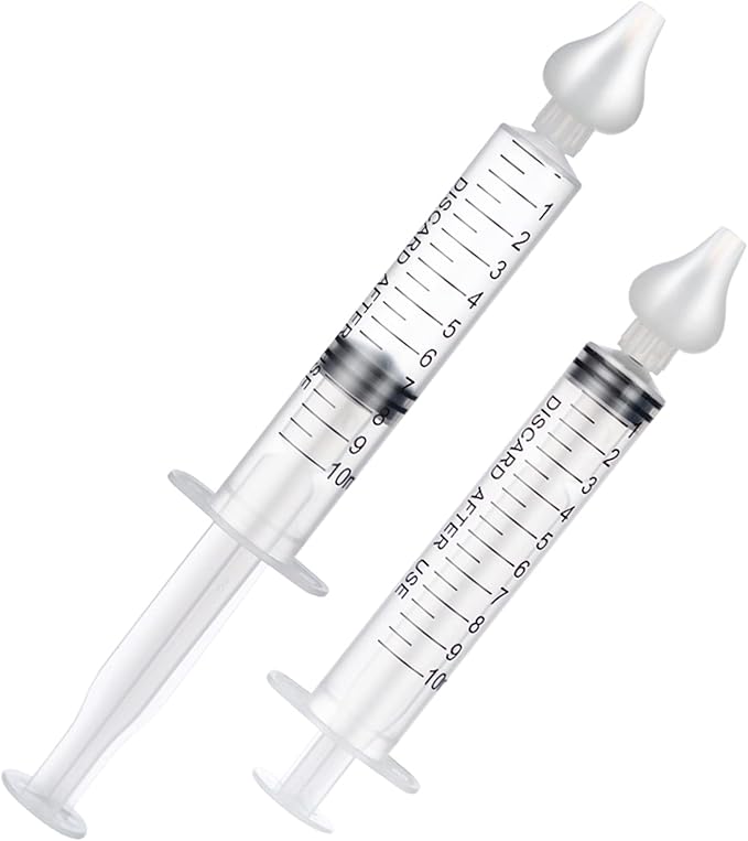 Nose Irrigator for Kids, 4 Box (Pack of 8) Syringe Nasal Cleaner for Child's Sinus Congestion Relief, Anti-Backflow Nasal Washing Device for Babies & Toddlers
