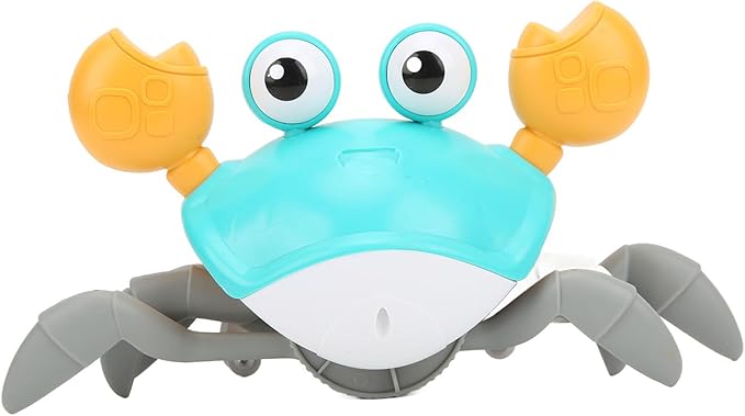 Crawling Crab Baby Toy,Tummy Time Musical Walking Dancing Crab Toys for Babies Toddler Interactive Development Toy