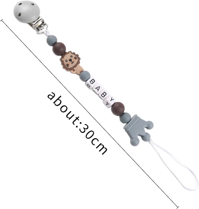 Custom Pacifier Clip with Customized Name Customized Stroller Clip Holder with Name Personalized Pacifier Holder