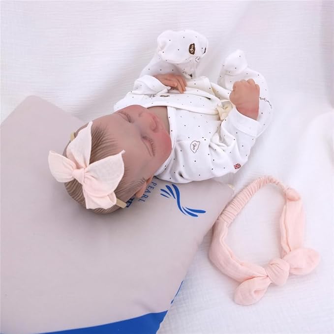 Sugarmelon Original Cotton Gauze Headband for Newborn Toddler Infant Baby Girl Kids Muslin Cotton Hair Bow Headbands Turban Elastic Hair Bands (2 pcs Light Pink)