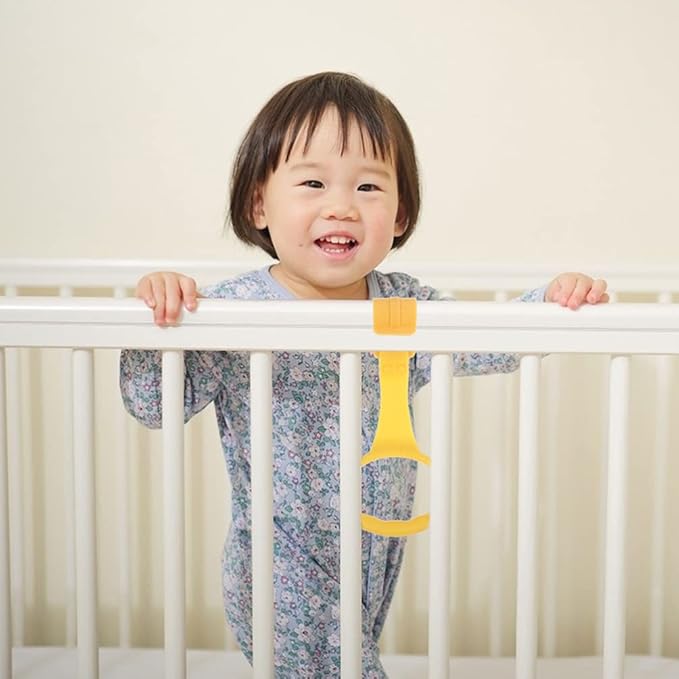 Toddmomy 4pcs Baby Play Gym Baby Crib Pull Ring Baby Bed Stand Up Rings Nursery Baby Cot Rings for Infant Baby Toddler Playpen Play Gym Cot Ring Toddler Walker